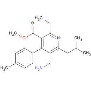 851578-65-9  3-Pyridinecarboxylic acid,5-(aminomethyl)-2-ethyl-4-(4-methylphenyl)-6-(2-methylpropyl)-, methylester
