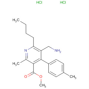 851578-91-1  3-Pyridinecarboxylic acid,5-(aminomethyl)-6-butyl-2-methyl-4-(4-methylphenyl)-, methyl ester,dihydrochloride