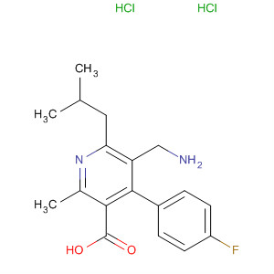 851579-05-0  3-Pyridinecarboxylic acid,5-(aminomethyl)-4-(4-fluorophenyl)-2-methyl-6-(2-methylpropyl)-,dihydrochloride