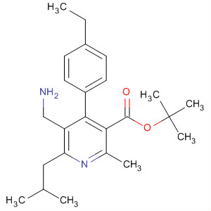 851579-21-0  3-Pyridinecarboxylic acid,5-(aminomethyl)-4-(4-ethylphenyl)-2-methyl-6-(2-methylpropyl)-,1,1-dimethylethyl ester