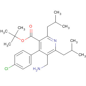 851579-40-3  3-Pyridinecarboxylic acid,5-(aminomethyl)-4-(4-chlorophenyl)-2,6-bis(2-methylpropyl)-,1,1-dimethylethyl ester