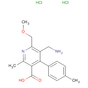 851579-96-9  3-Pyridinecarboxylic acid,5-(aminomethyl)-6-(methoxymethyl)-2-methyl-4-(4-methylphenyl)-,dihydrochloride