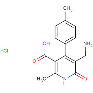851580-06-8  3-Pyridinecarboxylic acid,5-(aminomethyl)-1,6-dihydro-2-methyl-4-(4-methylphenyl)-6-oxo-,hydrochloride