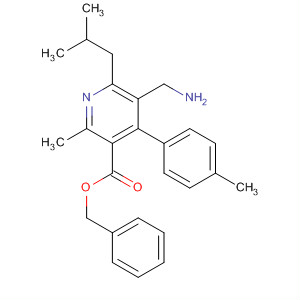 851581-41-4  3-Pyridinecarboxylic acid,5-(aminomethyl)-2-methyl-4-(4-methylphenyl)-6-(2-methylpropyl)-,phenylmethyl ester