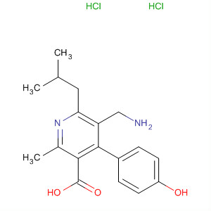 851581-44-7  3-Pyridinecarboxylic acid,5-(aminomethyl)-4-(4-hydroxyphenyl)-2-methyl-6-(2-methylpropyl)-,dihydrochloride