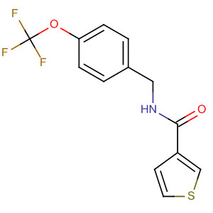 851669-96-0  3-Thiophenecarboxamide, N-[[4-(trifluoromethoxy)phenyl]methyl]-
