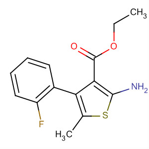 851853-05-9  3-Thiophenecarboxylic acid, 2-amino-4-(2-fluorophenyl)-5-methyl-, ethylester