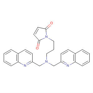 851955-91-4  1H-Pyrrole-2,5-dione, 1-[3-[bis(2-quinolinylmethyl)amino]propyl]-