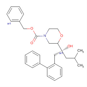 852236-62-5  4-Morpholinecarboxylic acid,2-[(1R)-1-([1,1'-biphenyl]-2-ylmethyl)-1-hydroxy-3-methylbutyl]-,phenylmethyl ester, (2S)-rel-