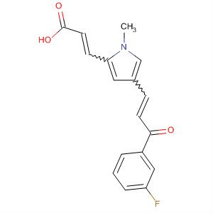 852475-68-4  2-Propenoic acid,3-[4-[3-(3-fluorophenyl)-3-oxo-1-propenyl]-1-methyl-1H-pyrrol-2-yl]-