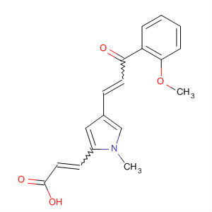 852475-76-4  2-Propenoic acid,3-[4-[3-(2-methoxyphenyl)-3-oxo-1-propenyl]-1-methyl-1H-pyrrol-2-yl]-