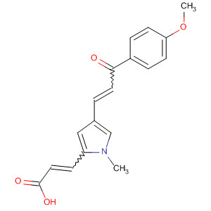 852475-78-6  2-Propenoic acid,3-[4-[3-(4-methoxyphenyl)-3-oxo-1-propenyl]-1-methyl-1H-pyrrol-2-yl]-