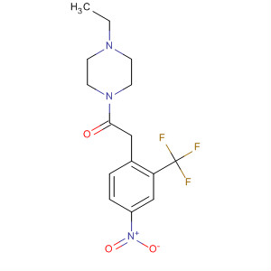 853297-73-1  Piperazine, 1-ethyl-4-[[4-nitro-2-(trifluoromethyl)phenyl]acetyl]-