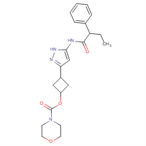 853565-32-9  4-Morpholinecarboxylic acid,cis-3-[5-[(1-oxo-2-phenylbutyl)amino]-1H-pyrazol-3-yl]cyclobutyl ester