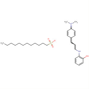 853578-31-1  Methanaminium,N-[4-[3-[(2-hydroxyphenyl)amino]-2-propenylidene]-2,5-cyclohexadien-1-ylidene]-N-methyl-, 1-dodecanesulfonate