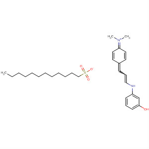 853578-33-3  Methanaminium,N-[4-[3-[(3-hydroxyphenyl)amino]-2-propenylidene]-2,5-cyclohexadien-1-ylidene]-N-methyl-, 1-dodecanesulfonate