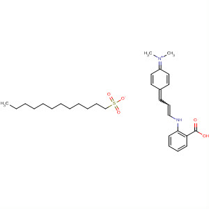 853578-43-5  Methanaminium,N-[4-[3-[(2-carboxyphenyl)amino]-2-propenylidene]-2,5-cyclohexadien-1-ylidene]-N-methyl-, 1-dodecanesulfonate