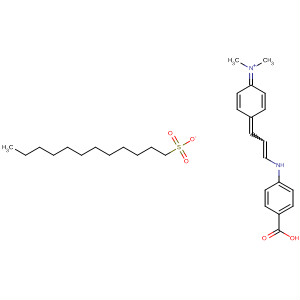 853578-47-9  Methanaminium,N-[4-[3-[(4-carboxyphenyl)amino]-2-propenylidene]-2,5-cyclohexadien-1-ylidene]-N-methyl-, 1-dodecanesulfonate