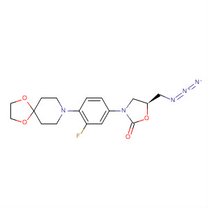 853794-99-7  2-Oxazolidinone,5-(azidomethyl)-3-[4-(1,4-dioxa-8-azaspiro[4.5]dec-8-yl)-3-fluorophenyl]-, (5S)-