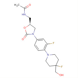 853795-26-3  Acetamide,N-[[(5S)-3-[3-fluoro-4-[4-fluoro-4-(hydroxymethyl)-1-piperidinyl]phenyl]-2-oxo-5-oxazolidinyl]methyl]-