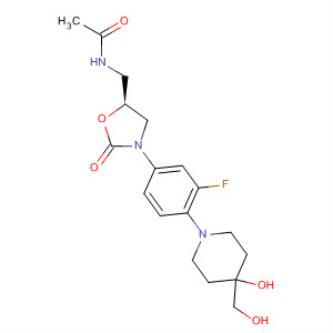 853795-49-0  Acetamide,N-[[(5S)-3-[3-fluoro-4-[4-hydroxy-4-(hydroxymethyl)-1-piperidinyl]phenyl]-2-oxo-5-oxazolidinyl]methyl]-