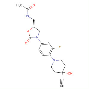 853795-50-3  Acetamide,N-[[(5S)-3-[4-(4-ethynyl-4-hydroxy-1-piperidinyl)-3-fluorophenyl]-2-oxo-5-oxazolidinyl]methyl]-