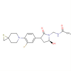 853796-26-6  Acetamide,N-[[(5S)-3-[3-fluoro-4-(1-thia-6-azaspiro[2.5]oct-6-yl)phenyl]-2-oxo-5-oxazolidinyl]methyl]-
