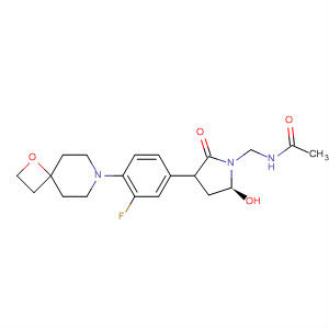 853796-28-8  Acetamide,N-[[(5S)-3-[3-fluoro-4-(1-oxa-7-azaspiro[3.5]non-7-yl)phenyl]-2-oxo-5-oxazolidinyl]methyl]-