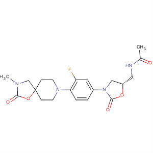 853796-50-6  Acetamide,N-[[(5S)-3-[3-fluoro-4-(3-methyl-2-oxo-1-oxa-3,8-diazaspiro[4.5]dec-8-yl)phenyl]-2-oxo-5-oxazolidinyl]methyl]-