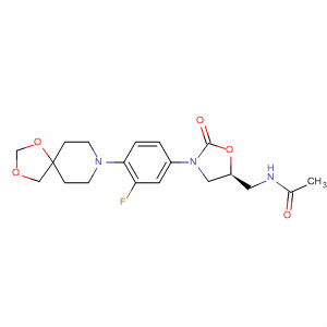 853796-55-1  Acetamide,N-[[(5S)-3-[4-(1,3-dioxa-8-azaspiro[4.5]dec-8-yl)-3-fluorophenyl]-2-oxo-5-oxazolidinyl]methyl]-