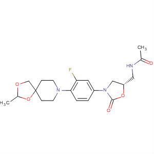 853796-59-5  Acetamide,N-[[(5S)-3-[3-fluoro-4-(2-methyl-1,3-dioxa-8-azaspiro[4.5]dec-8-yl)phenyl]-2-oxo-5-oxazolidinyl]methyl]-