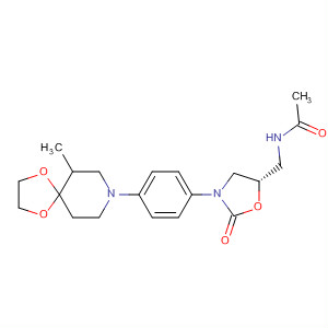 853796-74-4  Acetamide,N-[[(5S)-3-[4-(6-methyl-1,4-dioxa-8-azaspiro[4.5]dec-8-yl)phenyl]-2-oxo-5-oxazolidinyl]methyl]-