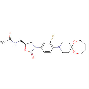 853797-19-0  Acetamide,N-[[(5S)-3-[4-(7,12-dioxa-3-azaspiro[5.6]dodec-3-yl)-3-fluorophenyl]-2-oxo-5-oxazolidinyl]methyl]-