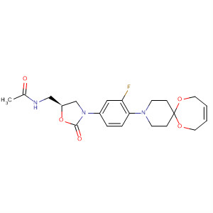 853797-20-3  Acetamide,N-[[(5S)-3-[4-(7,12-dioxa-3-azaspiro[5.6]dodec-9-en-3-yl)-3-fluorophenyl]-2-oxo-5-oxazolidinyl]methyl]-