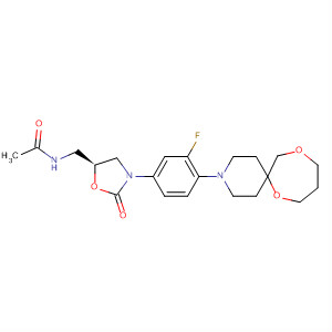 853797-49-6  Acetamide,N-[[(5S)-3-[4-(7,11-dioxa-3-azaspiro[5.6]dodec-3-yl)-3-fluorophenyl]-2-oxo-5-oxazolidinyl]methyl]-