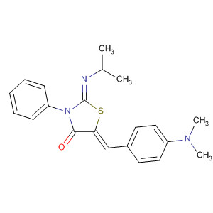 854108-08-0  4-Thiazolidinone,5-[[4-(dimethylamino)phenyl]methylene]-2-[(1-methylethyl)imino]-3-phenyl-, (2Z,5Z)-