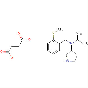 854140-10-6  3-Pyrrolidinamine, N-(1-methylethyl)-N-[[2-(methylthio)phenyl]methyl]-,(3S)-, (2E)-2-butenedioate (1:1)