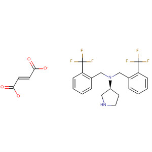 854140-30-0  3-Pyrrolidinamine, N,N-bis[[2-(trifluoromethyl)phenyl]methyl]-, (3S)-,(2E)-2-butenedioate (1:1)