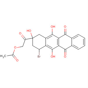 85416-20-2  5,12-Naphthacenedione,9-[(acetyloxy)acetyl]-7-bromo-7,8,9,10-tetrahydro-6,9,11-trihydroxy-