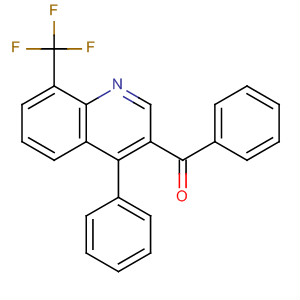 854765-40-5  Methanone, phenyl[4-phenyl-8-(trifluoromethyl)-3-quinolinyl]-