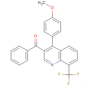 854765-41-6  Methanone, [4-(4-methoxyphenyl)-8-(trifluoromethyl)-3-quinolinyl]phenyl-