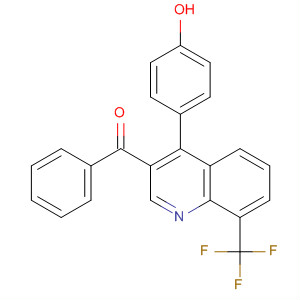 854765-42-7  Methanone, [4-(4-hydroxyphenyl)-8-(trifluoromethyl)-3-quinolinyl]phenyl-