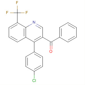854765-47-2  Methanone, [4-(4-chlorophenyl)-8-(trifluoromethyl)-3-quinolinyl]phenyl-