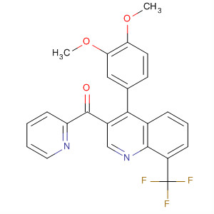 854765-54-1  Methanone,[4-(3,4-dimethoxyphenyl)-8-(trifluoromethyl)-3-quinolinyl]-2-pyridinyl-