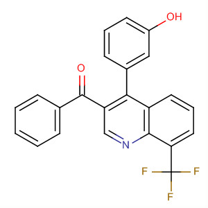 854765-81-4  Methanone, [4-(3-hydroxyphenyl)-8-(trifluoromethyl)-3-quinolinyl]phenyl-