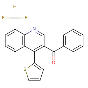 854768-10-8  Methanone, phenyl[4-(2-thienyl)-8-(trifluoromethyl)-3-quinolinyl]-