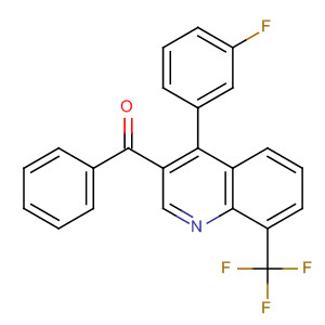 854768-13-1  Methanone, [4-(3-fluorophenyl)-8-(trifluoromethyl)-3-quinolinyl]phenyl-