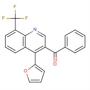 854768-25-5  Methanone, [4-(2-furanyl)-8-(trifluoromethyl)-3-quinolinyl]phenyl-