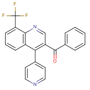 854768-28-8  Methanone, phenyl[4-(4-pyridinyl)-8-(trifluoromethyl)-3-quinolinyl]-