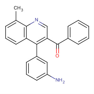 854768-32-4  Methanone, [4-(3-aminophenyl)-8-methyl-3-quinolinyl]phenyl-